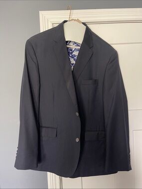 Robert Graham Men's Dark Navy Pinstripe Sport Coat